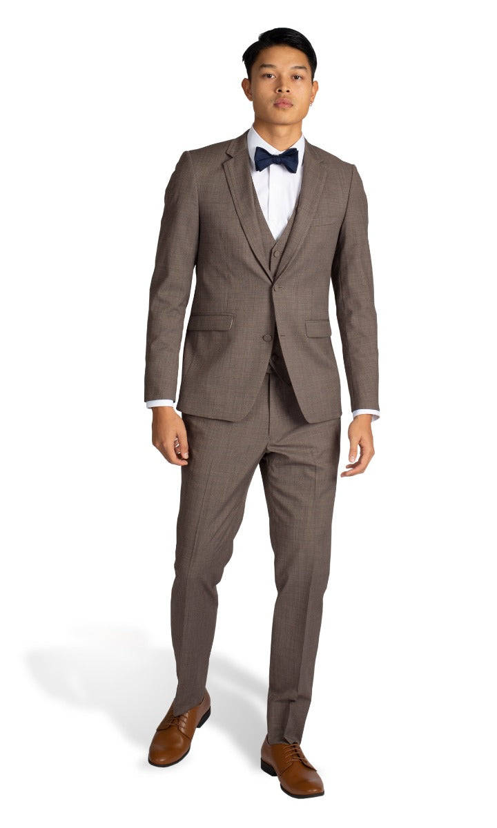 Napolean Sharkskin Light Brown Wool Suit : Made To Measure Custom Jeans For  Men & Women, MakeYourOwnJeans®